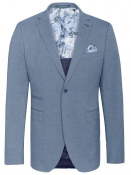 Mens sports jacket blue | slim fit dress suit jacket for men with AMF stitch